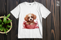 Cute Puppy Clipart Sublimation PNG Product Image 2