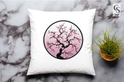Cherry Blossom Sakura Tree Clipart Sublimation PNG Product Image 2