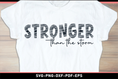 Stronger than the storm SVG, Motivational quotes SVG Product Image 2