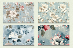 Winter Flowers Cutting Boards sublimation Design Product Image 2