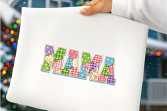 Mama Patchwork Floral Quilt Style Retro Motherhood Product Image 2