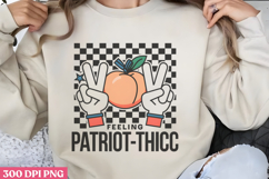 Feeling Patriot thicc PNG, 4th Of July Sublimation PNG Product Image 3