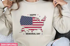 Happy Memorial Day PNG, Memorial Day Sublimation PNG Product Image 1