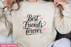 Best Friends Forever PNG, Friendship Sublimation PNG Product Image 3