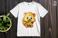 Yellow Hedgehog Flower Clipart Sublimation PNG Product Image 2