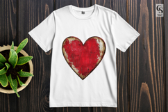 Grungy Red Heart Clipart Sublimation PNG Product Image 2
