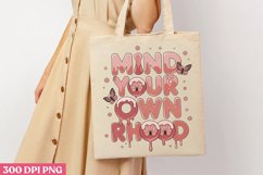 Mind your own rhood PNG, Retro Mama Sublimation PNG Product Image 2