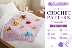 Snack Applique Crochet Snuggle Sack Pattern PDF Product Image 10