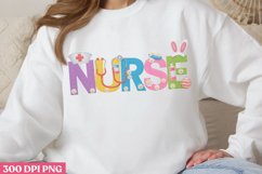 Nurse PNG, Retro Nurse Easter Sublimation P Product Image 2