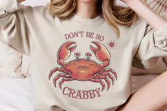 Don't be so crabby PNG, Funny Animals Sublimation PNG Product Image 2