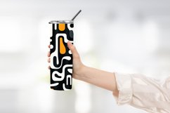 Abstract Shapes Outline Pattern Tumbler Wrap Product Image 2