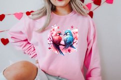 Breeds of Valentine Kissing Birds, Valentine's Day Clipart Product Image 2