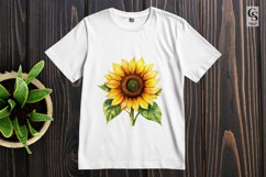 Sunflower Botanical Clipart Sublimation PNG Product Image 2
