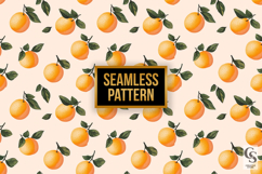 Fresh Orange Citrus Digital Paper Product Image 2