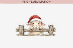 Christmas peeking character png design for T-shirts Product Image 2