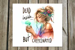 Coffee girl | 4 skinny tumbler Sublimation designs PL Product Image 2