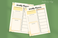 Pastel Weekly Planner Template Editable Canva Layout Product Image 2