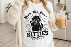 Show Me Your Kitties Svg, Cat Lovers Svg, Cat Lady Svg. Product Image 3