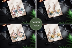 Cute Peony Earrings, Floral Teardrop Earring Template Product Image 2