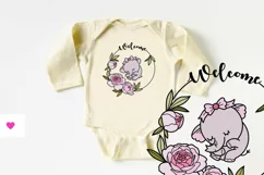 Nursery Round Design for Baby Girl - Super Cute Welcome Sign Product Image 5