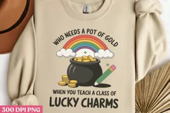 A wee bit of good PNG, St Patricks Day Teacher Sublima Product Image 3