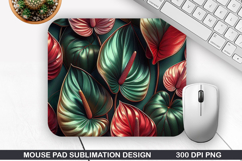 3D Flowers Mouse Pad Sublimation, Flowers Mouse Pad PNG Product Image 1