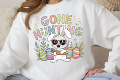 Gone hunting PNG, Easter Design Sublimation PN Product Image 2