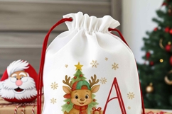 Christmas Alphabet Ornament PNG Boy Reindeer Initial Letter Product Image 5