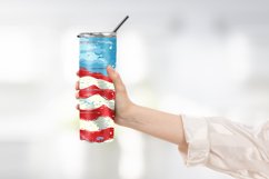 American Flag Tumbler Wrap Design Product Image 2