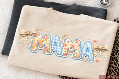 Preppy Floral Mama Coquette Bow PNG Bundle mama png, mamaw Product Image 2