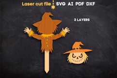 Halloween Yard Stake SVG laser cut file for Glowforge Product Image 2