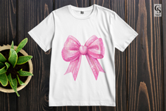 Soft Pink Satin Ribbon Bow Clipart Sublimation PNG Product Image 2