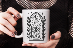 Halloween Potion Bottle Stained Glass SVG Cut File Product Image 2