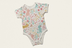 Bunny Floral Seamless Pattern Product Image 2