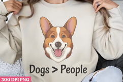 Dogs people PNG, Sarcastic Cartoon Dogs Sublimation PNG Product Image 1