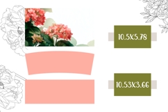 Pink Tumbler Wrap Design, Hydrangea 40 Oz Tumbler PNG Product Image 2