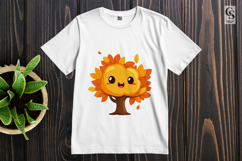 Cute Autumn Tree Clipart Sublimation PNG Product Image 2