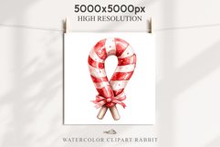 Christmas Lollipop Sugar Candy Cane Sweets Clipart PNG Product Image 3