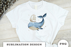Watercolor Whale Dreams png Product Image 2