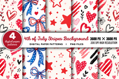 4th Of July Stripes Background PNG Product Image 1