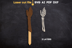 Halloween Skeleton Hand SVG laser cut file for Glowforge Product Image 2