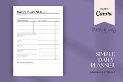 Simple Daily Planner Template | Canva Editable planner Product Image 2