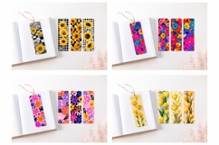 Cartoon Flowers Bookmark Huge Bundle, Floral Bookmarks Product Image 2