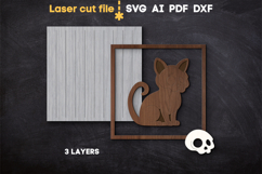 Halloween Cat Skull SVG laser cut file for Glowforge Product Image 2