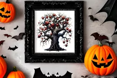 Gothic Halloween Watercolor Clipart PNG, Halloween PNG Product Image 2