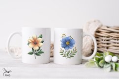 Watercolor flowers cliparts Product Image 2