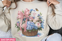 Happy Mothers Day Floral PNG Product Image 1