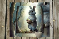 Cute Rabbit | 11 children skinny tumbler Sublimation designs Product Image 2