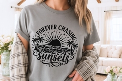 Forever Chasing Sunsets Svg, Summer Vibes Svg, Beach Svg. Product Image 3