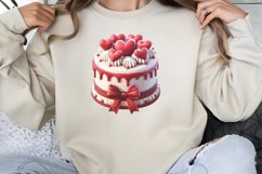 Valentine cake Dessert Clipart Bundle PNG Product Image 5